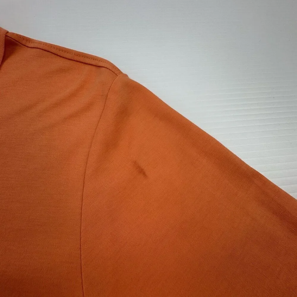 Polo Ralph Lauren Classic Fit Polo Shirt Mens M Orange Pony Logo Cotton Golf
